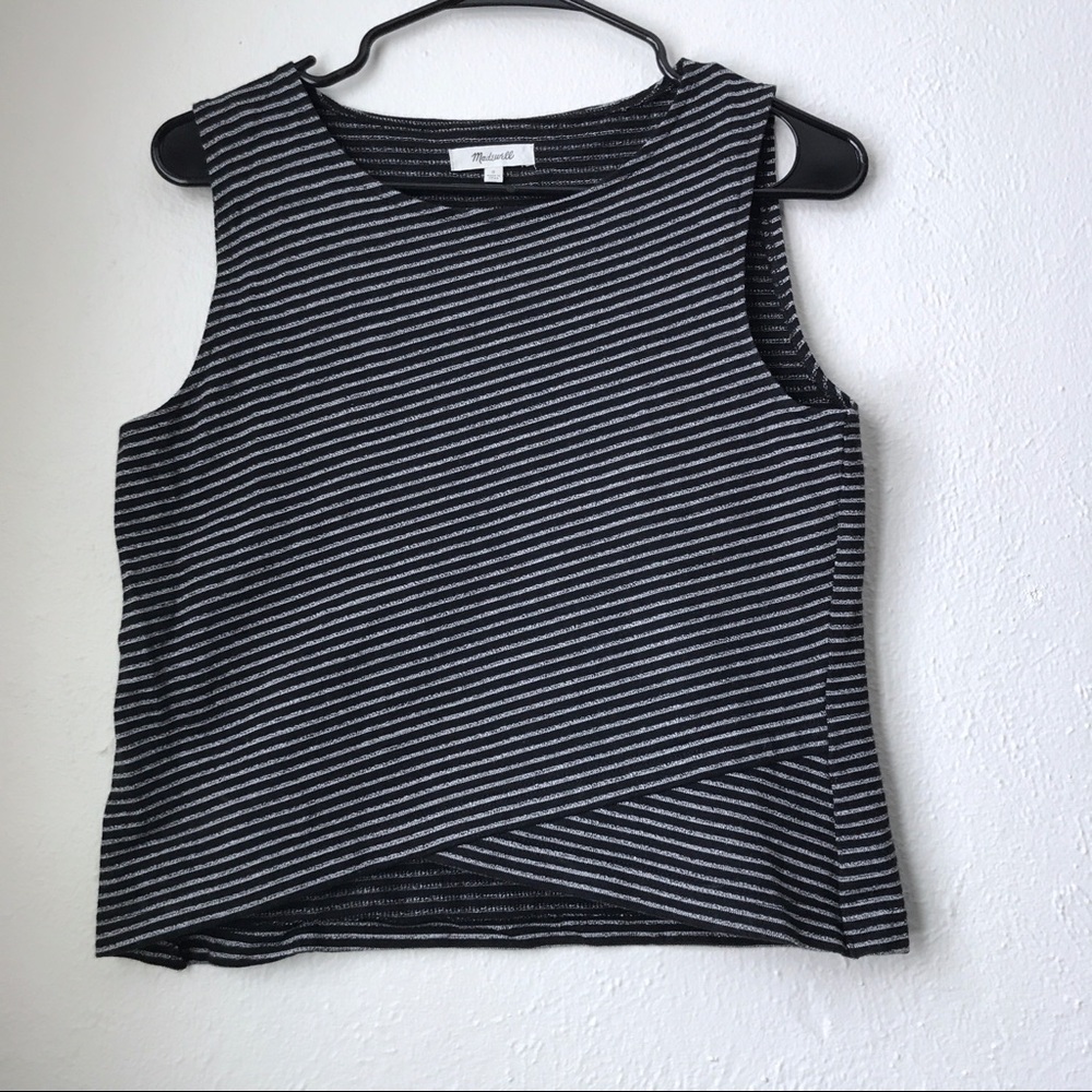 Madewell Striped Crossover Tank C9024 RN77388